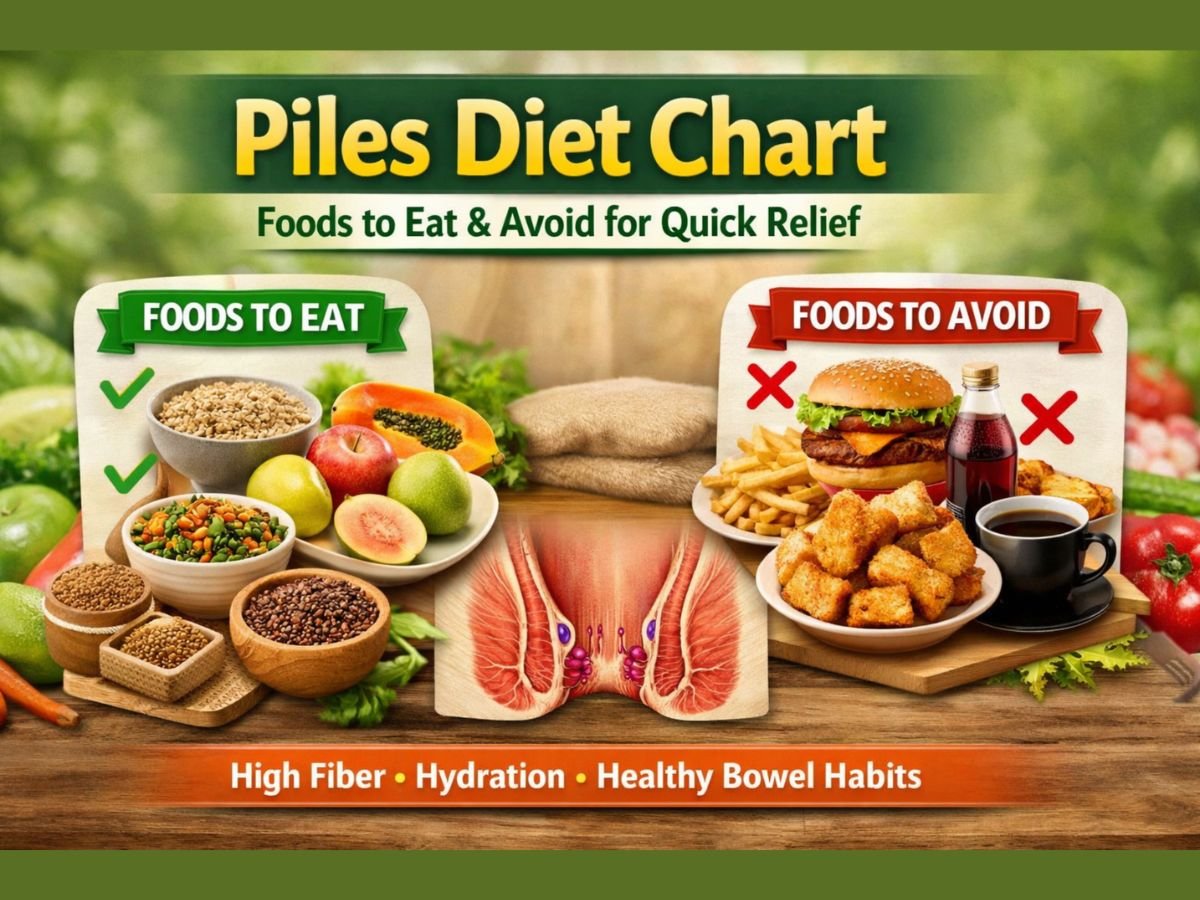 Piles Diet Chart – Foods to Eat & Avoid for Quick Relief