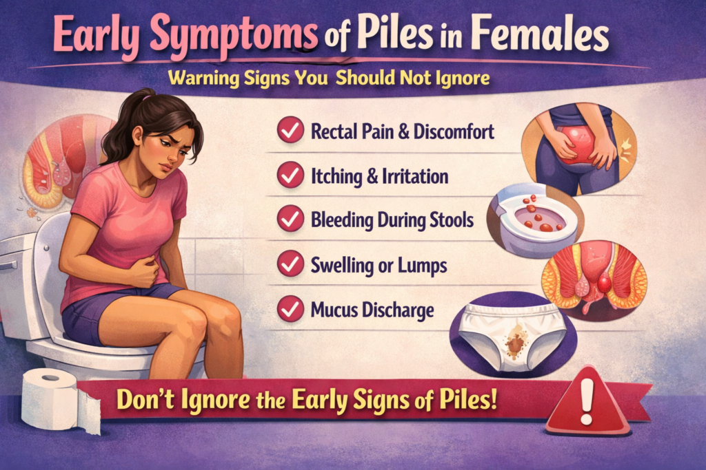 Early Symptoms of Piles in Females