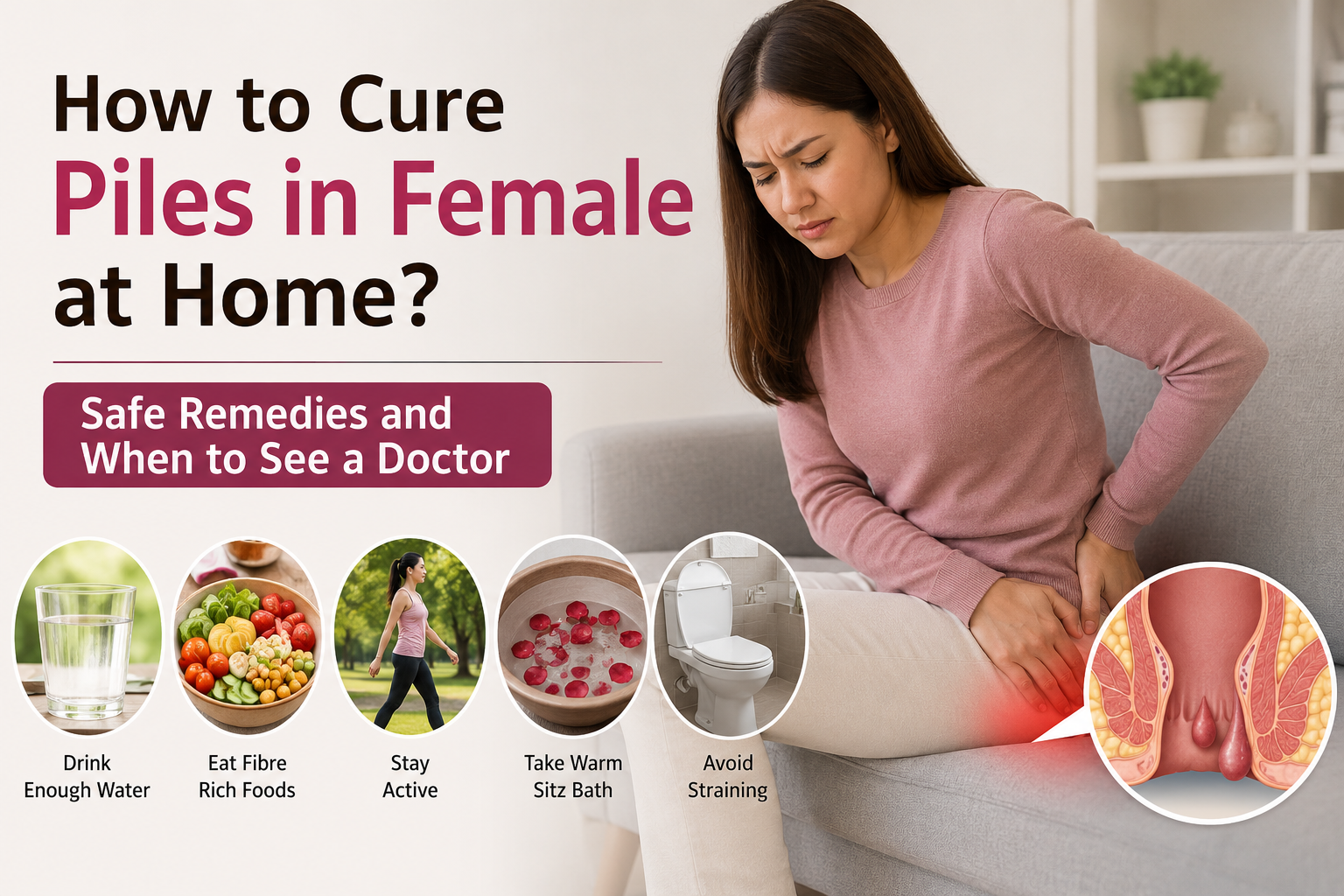 How to Cure Piles in Females at Home