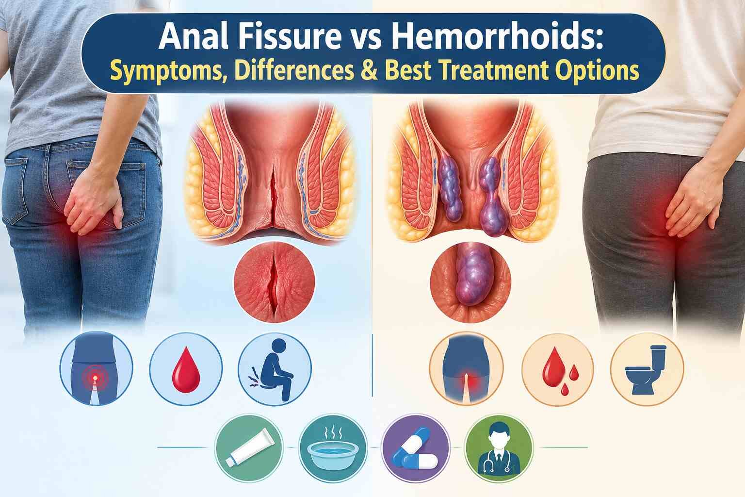 Anal Fissure vs Hemorrhoids